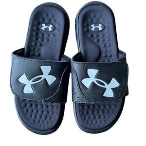 Under Armour Slide Sandals Ignite Pro Unisex Child Size Youth 4 Adjustable